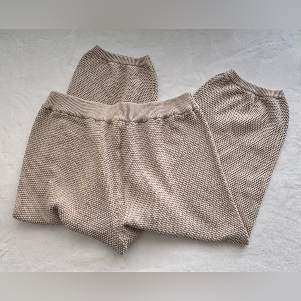 Free People Beach Hailee Cardi Pants XL in Peyote High Rise Jogger Style Knit - Picture 4 of 8